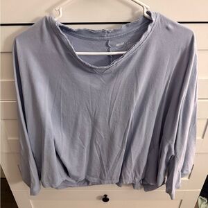 Aerie Women's Soft Blue Long Sleeve Tee